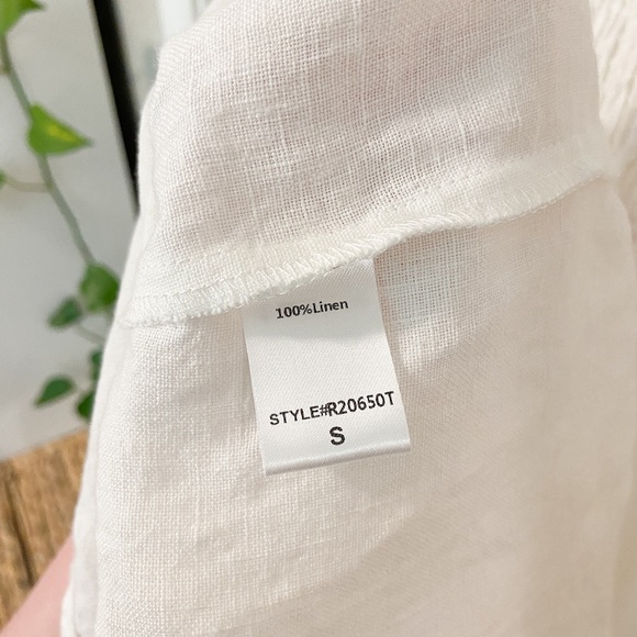 Tuckernuck White Annie Smocked Mini Dress Size Small - Picture 8 of 10